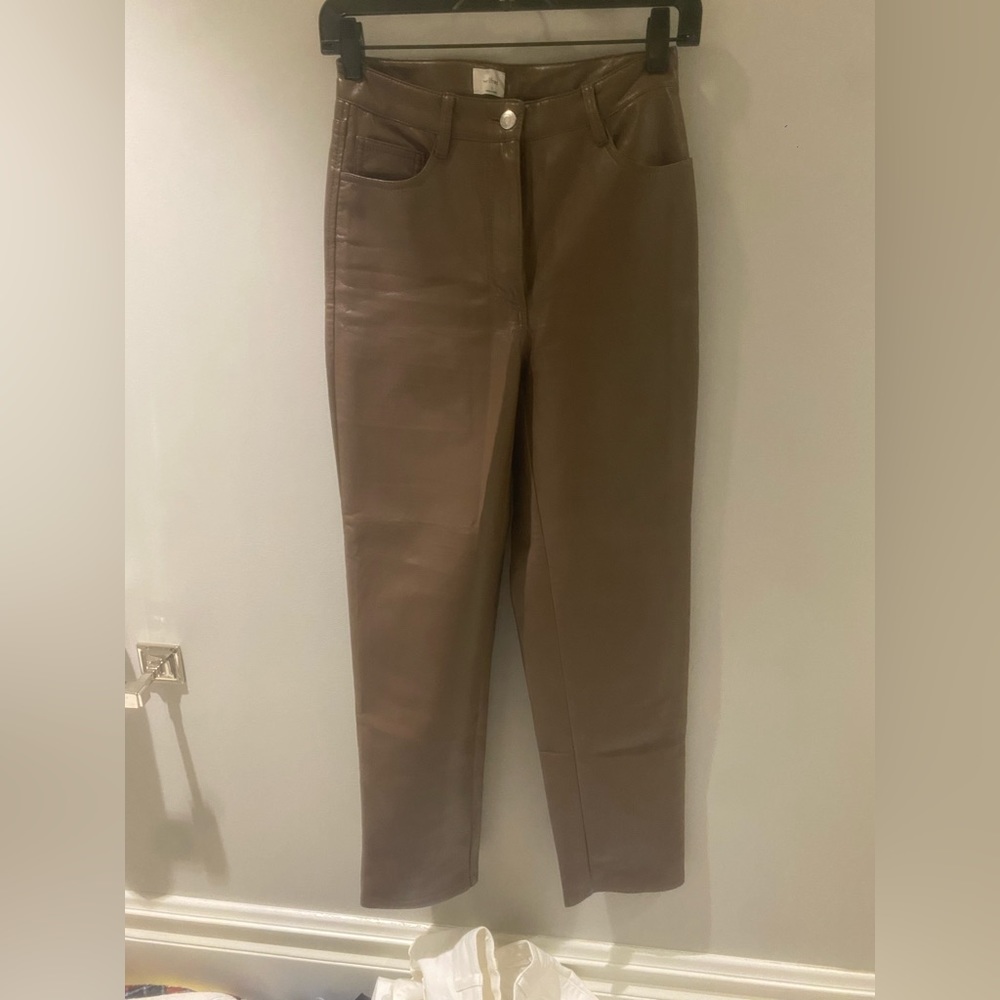 aritzia wilfred melina leather pants